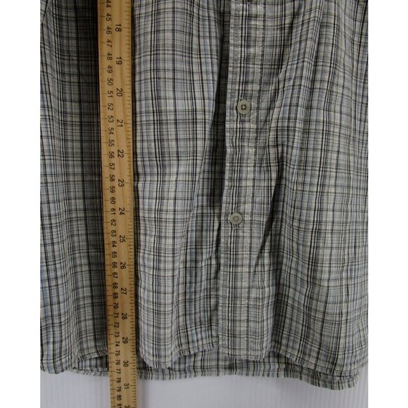 The North Face Shirt Large Gray A5 Series Button Down Plaid Pockets - Picture 6 of 12